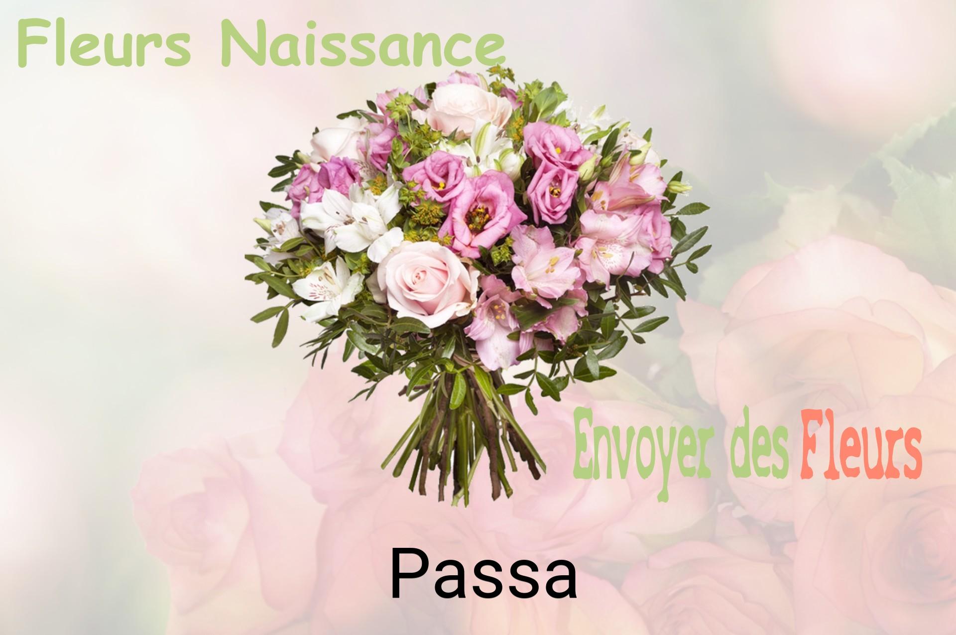 Bouquet de fleurs de naissance livré à Passa